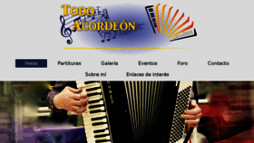 What Todoacordeon.com website looked like in 2018 (6 years ago)