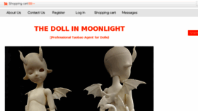 What Thedollinmoonlight.com website looked like in 2018 (6 years ago)