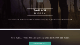 What Taeglich-wissen.de website looked like in 2018 (6 years ago)
