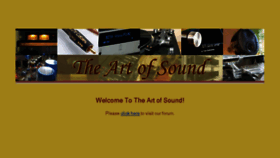 What Theartofsound.net website looked like in 2018 (6 years ago)
