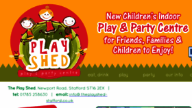 What Theplayshed-stafford.co.uk website looked like in 2018 (6 years ago)