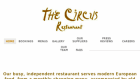 What Thecircusrestaurant.co.uk website looked like in 2018 (6 years ago)