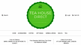 What Teahousedirect.co.uk website looked like in 2018 (6 years ago)