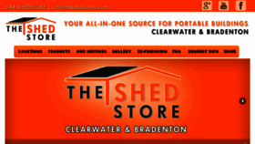 What Theshedstoreflorida.com website looked like in 2018 (6 years ago)