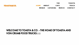 What Toastaandco.com.au website looked like in 2018 (6 years ago)