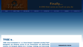 What Tribeclinical.com website looked like in 2018 (6 years ago)
