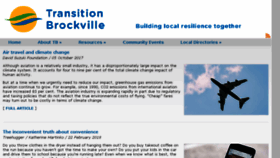 What Transitionbrockville.com website looked like in 2018 (6 years ago)