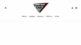 What Travelersclub.com website looked like in 2018 (6 years ago)