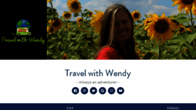 What Travelwithwendy.net website looked like in 2018 (6 years ago)