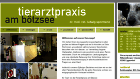 What Tierarztpraxis-boetzsee.de website looked like in 2018 (6 years ago)