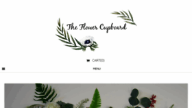 What Theflowercupboard.com website looked like in 2018 (6 years ago)