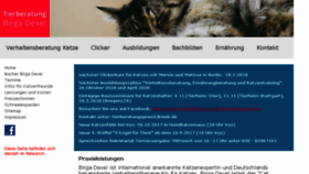 What Tierberatungspraxis.de website looked like in 2018 (6 years ago)