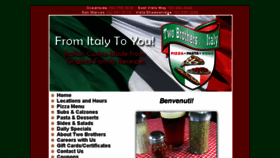 What Twobrothersfromitaly.com website looked like in 2018 (6 years ago)