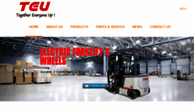 What Teu-forklift.com website looked like in 2018 (6 years ago)