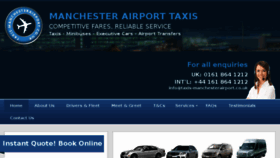 What Taxis-manchesterairport.co.uk website looked like in 2018 (6 years ago)