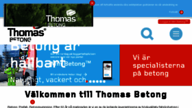 What Thomasbetong.se website looked like in 2018 (6 years ago)