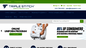 What Triplestitch.com website looked like in 2018 (6 years ago)