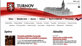 What Turnov.cz website looked like in 2018 (6 years ago)