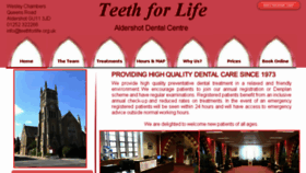 What Teethforlife.org.uk website looked like in 2018 (6 years ago)