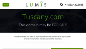 What Tuscany.com website looked like in 2018 (6 years ago)