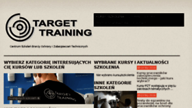 What Target-training.pl website looked like in 2018 (6 years ago)