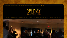 What Thedelrayballroom.com website looked like in 2018 (6 years ago)