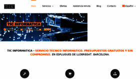 What Ticinformatica.com website looked like in 2018 (6 years ago)