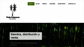 What Todopalmeras.com website looked like in 2018 (6 years ago)