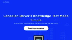 What Tests.ca website looked like in 2018 (6 years ago)