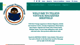 What Tilleysvintagemagazinessheffield.com website looked like in 2018 (6 years ago)