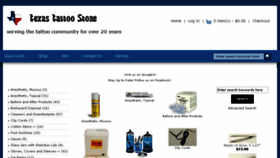 What Texastattoostore.com website looked like in 2018 (6 years ago)