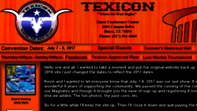What Texicon.net website looked like in 2018 (6 years ago)