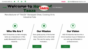What Taazaproducts.com website looked like in 2018 (6 years ago)