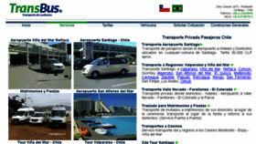 What Transbus.cl website looked like in 2018 (6 years ago)