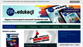 What Tikwedukacji.pl website looked like in 2018 (6 years ago)
