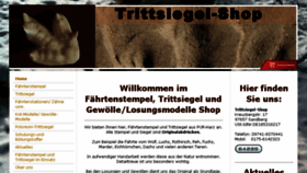 What Trittsiegel-shop.de website looked like in 2018 (6 years ago)