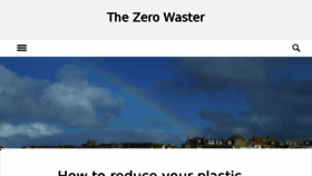 What Thezerowaster.com website looked like in 2018 (6 years ago)
