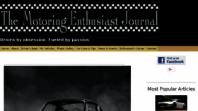 What Themotoringenthusiastjournal.com website looked like in 2018 (6 years ago)