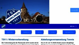 What Tsvmerklingen.de website looked like in 2018 (6 years ago)