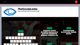 What Thegossiplanka.com website looked like in 2018 (6 years ago)