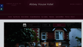 What Theabbeyhousehotel.co.uk website looked like in 2018 (6 years ago)