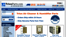 What Trionparts.com website looked like in 2018 (6 years ago)