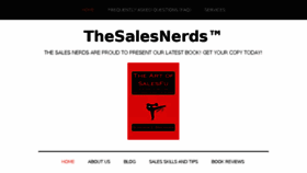 What Thesalesnerds.com website looked like in 2018 (6 years ago)