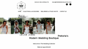 What Theweddingcollective.co.za website looked like in 2018 (6 years ago)