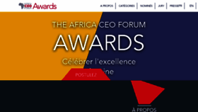 What Theafricaceoforumawards.com website looked like in 2018 (6 years ago)