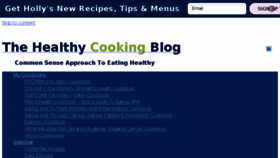 What Thehealthycookingblog.com website looked like in 2018 (6 years ago)