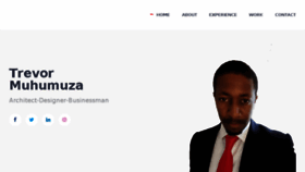 What Trevormuhumuza.com website looked like in 2018 (6 years ago)
