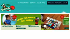 What Toggolino.de website looked like in 2018 (6 years ago)