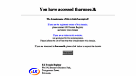 What Tharunee.lk website looked like in 2018 (6 years ago)