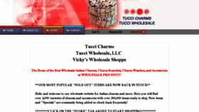 What Tuccicharms.com website looked like in 2018 (6 years ago)